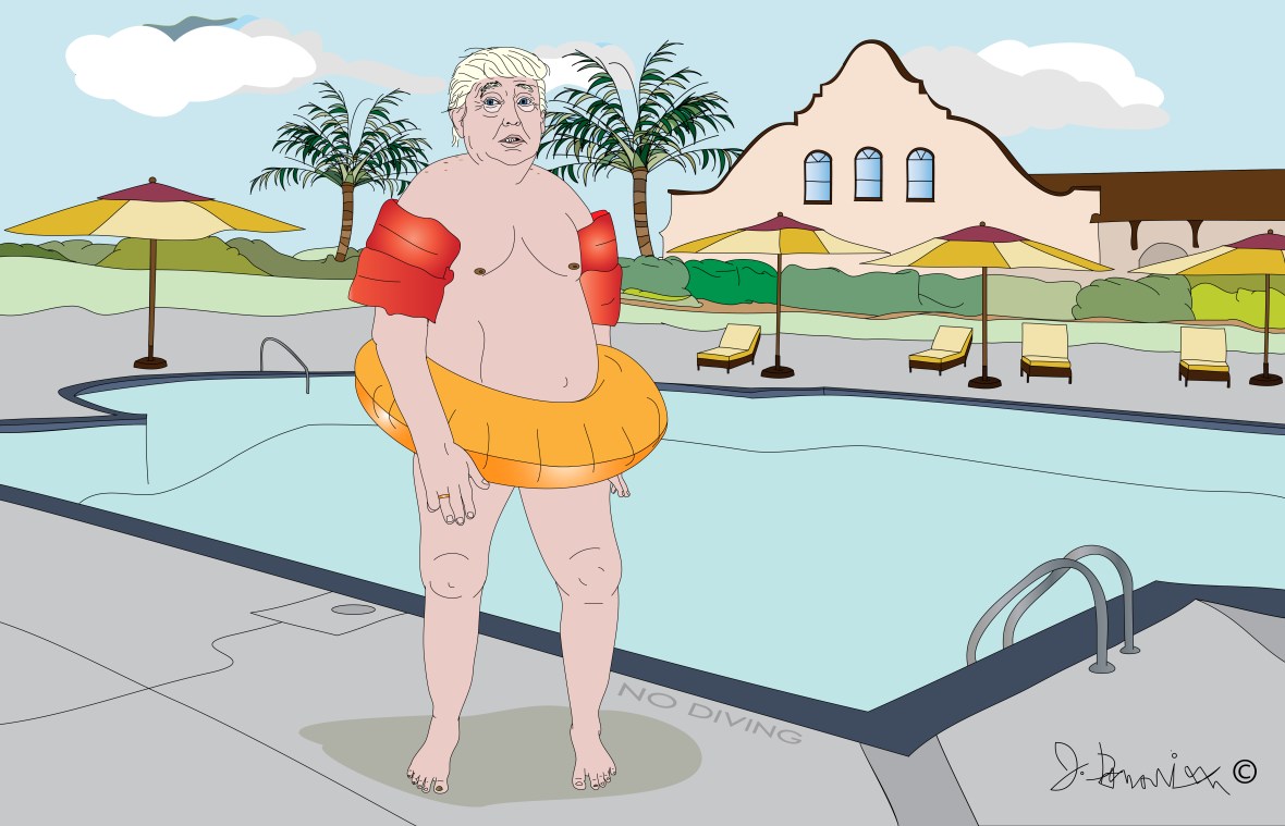Trump Cant Swim-01