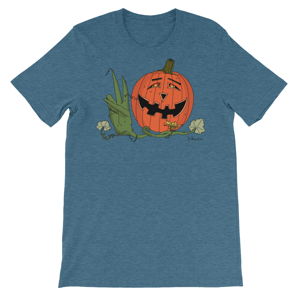 Happy Hippy Peaceful Pumpkin_ Heather Teal
