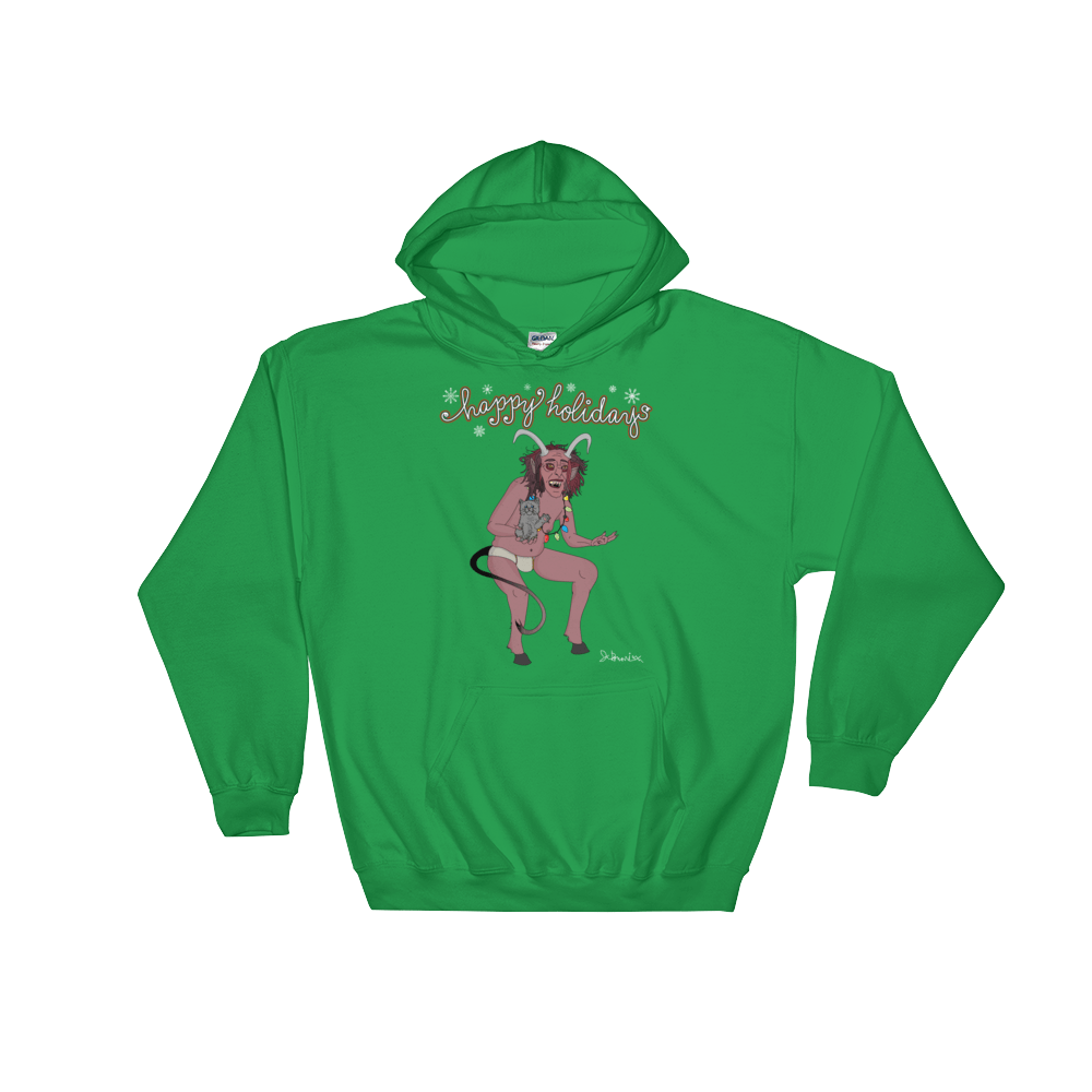 Krampus Happy Holidays- Hoodie