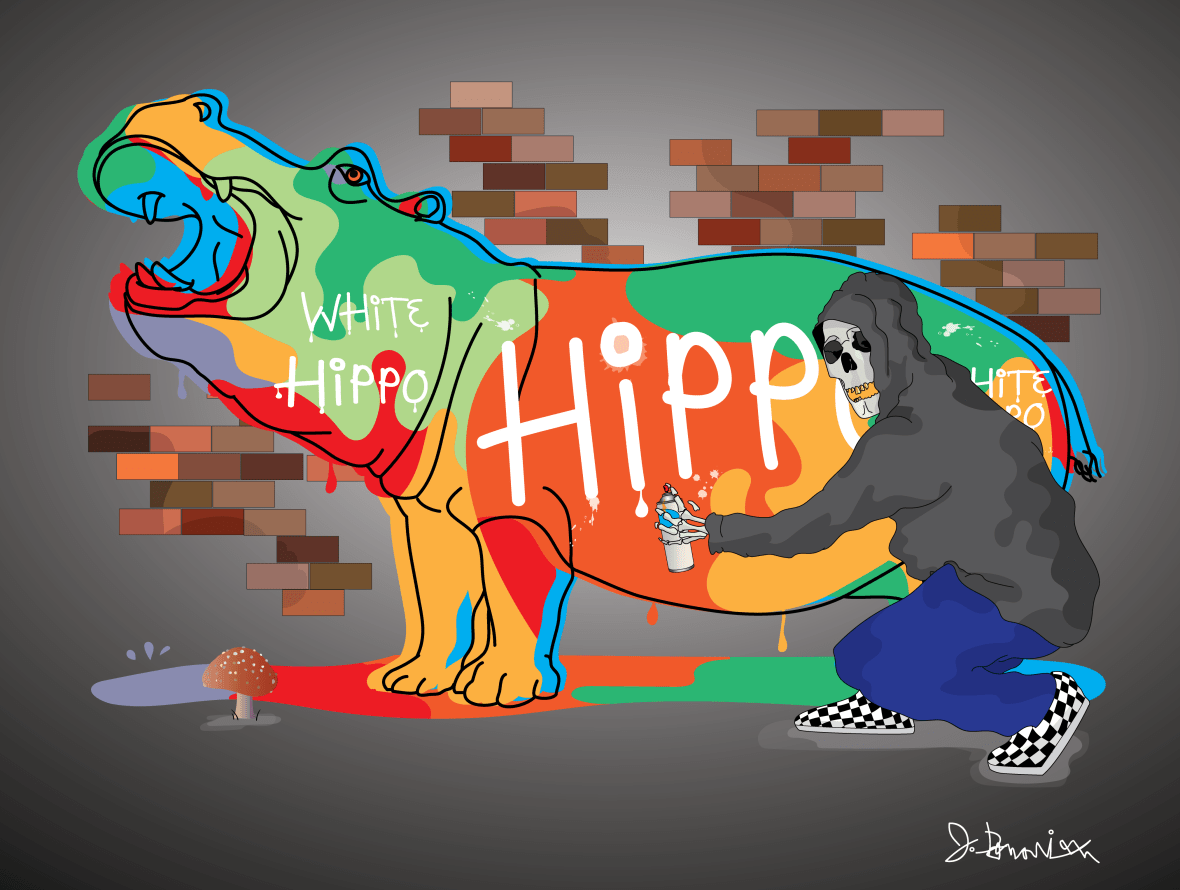 New Logo with Flowers skeleton graffiti-opt 2-1a-06